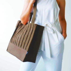 Brown Stitched Up Tote