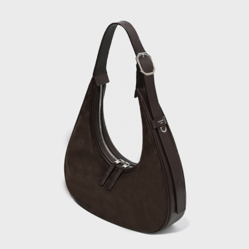 Flan Bag - Suede Brown