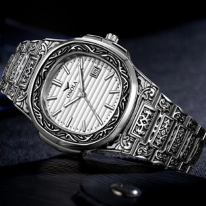 Luxury Retro Golden Stainless Steel Watch